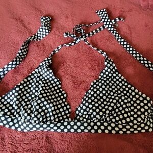 Black & White Bikini Top